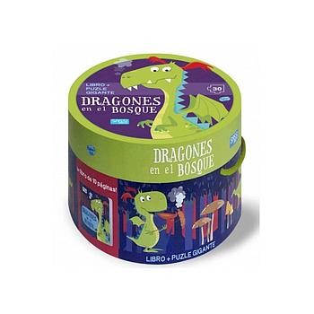 Dragones en el bosque - libro y puzzle