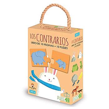 Los contrarios - libro y puzzle