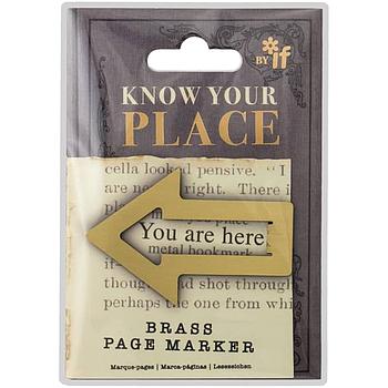 Bookmark Know Your Place Brass