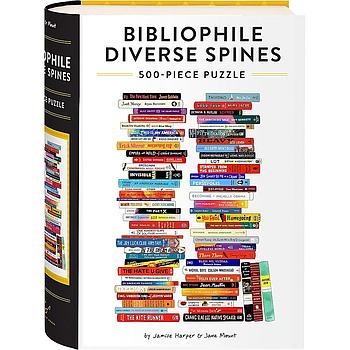 Puzzle 500-Piece Bibliophile Diverse Spines