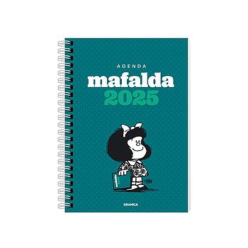 Agenda Mafalda 2025 Anillada Columna Verde