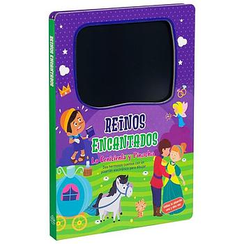 Reinos Encantados La Cenicienta y Pinocho libro con pizarron electronico