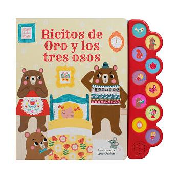 Ricitos de oro y los tres cerditos libro con 10 sonidos