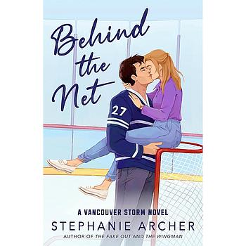 Behind the net