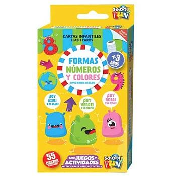 Formas, numeros y colores - Cartas infantiles