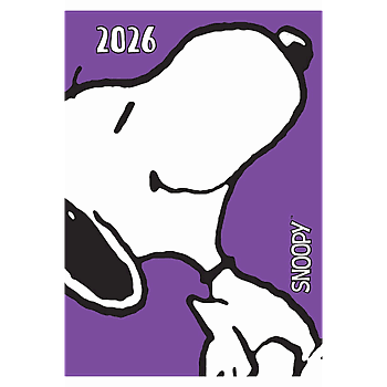 Agenda 2026 Snoopy Aniversario Morada