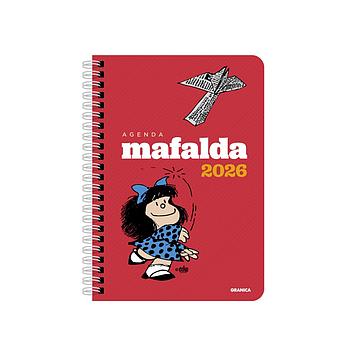 Agenda Mafalda 2026 Anillada Columna Roja