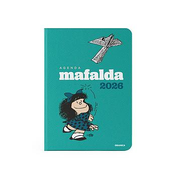 Agenda Mafalda 2026 Encuadernada Verde
