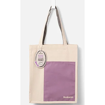 Bolso Bookaroo Aubergine & Cream