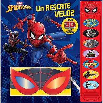 Spider-man Un rescate velos, libro en 3D con sonido