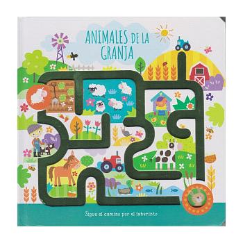 Sigue El Camino Por El Laberinto. Animales De La Granja