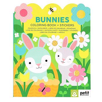 Coloring Book with Stickers Bunnies