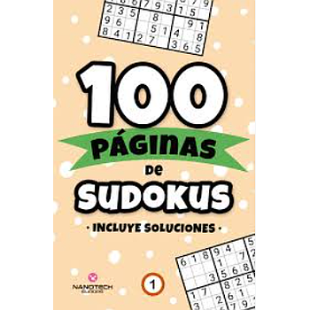 100 Paginas de sudokus - color salmon