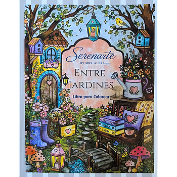 Entre jardines - Libro para colorear