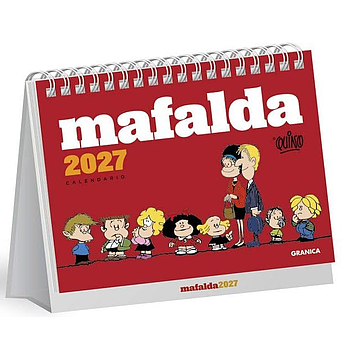 Mafalda 2027 Calendario Escritorio Mensual