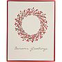 Tarjetas Red and Green Berry Wreath BXM110