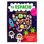 Libro infantil de actividades con calcomanias: el espacio